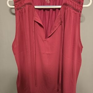 LOFT Women's Rose Sleeveless Blouse